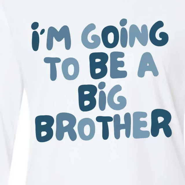 Big Brother Gift Birth Announcement Brother Gift Womens Cotton Relaxed Long Sleeve T-Shirt