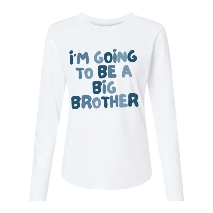 Big Brother Gift Birth Announcement Brother Gift Womens Cotton Relaxed Long Sleeve T-Shirt