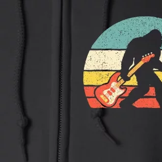 Bigfoot Bass Guitar  Bass Player Bassist Music Guitarist Full Zip Hoodie