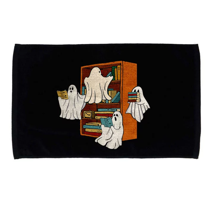 Boo Books Ghost Librarian Halloween Teacher Reading Lover Microfiber Hand Towel