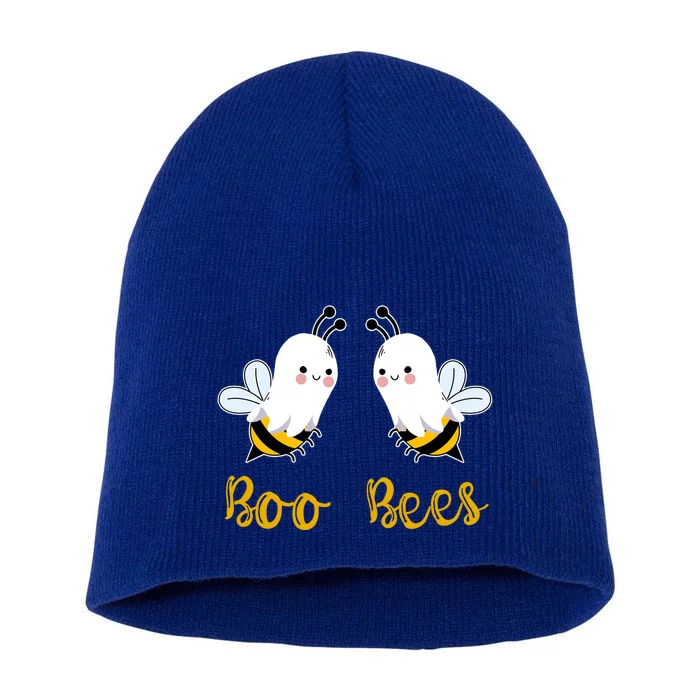 Boo Bees Ghost Matching Couples Family Funny Halloween Meaningful Gift Short Acrylic Beanie