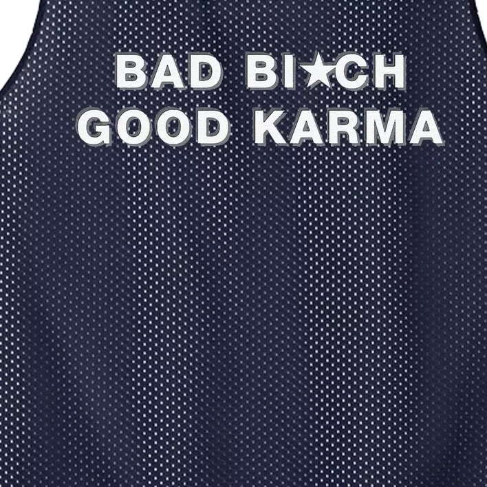 Bad Bitch Good Karma Mesh Reversible Basketball Jersey Tank