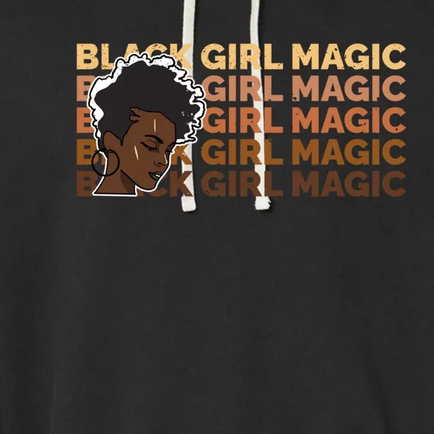 Black Black History Month Blm Melanin Poppin Afro Queen Gift Garment-Dyed Fleece Hoodie