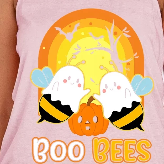 Boo Bees Halloween Cute Gift Funny Bees Gift Women's Knotted Racerback Tank