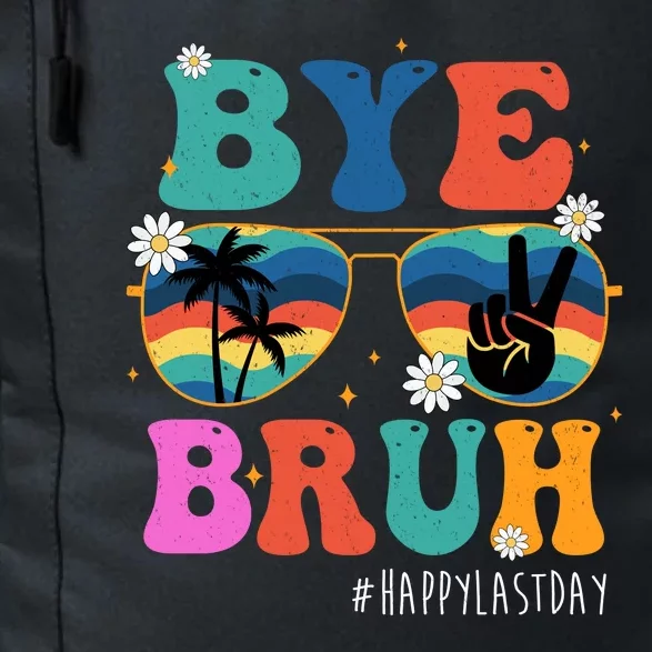 Bye Bruh Happy Last Day Of School Retro Hippie Daily Commute Backpack