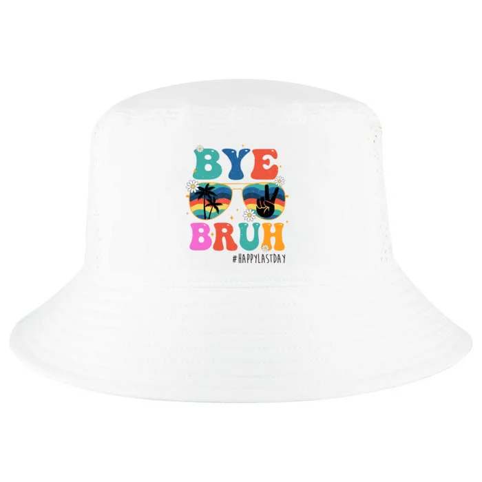 Bye Bruh Happy Last Day Of School Retro Hippie Cool Comfort Performance Bucket Hat