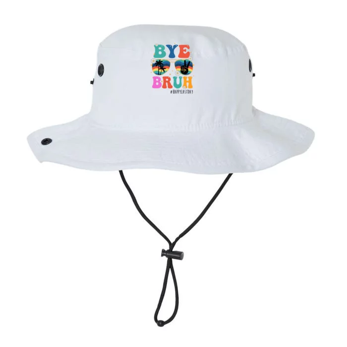 Bye Bruh Happy Last Day Of School Retro Hippie Legacy Cool Fit Booney Bucket Hat