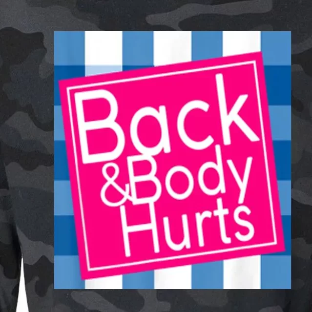 Back & Body Hurts Cropped Pullover Crew