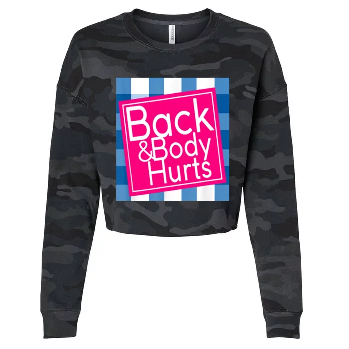 Back & Body Hurts Cropped Pullover Crew