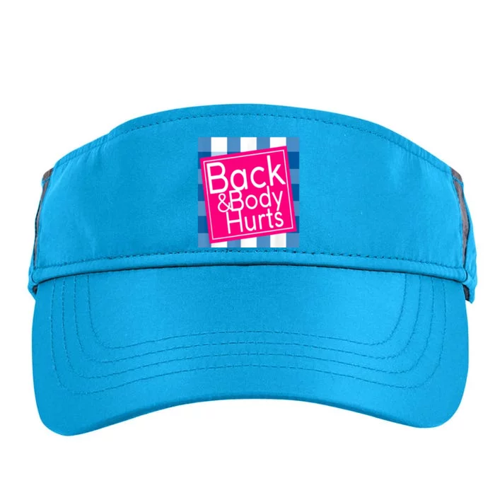 Back & Body Hurts Adult Drive Performance Visor