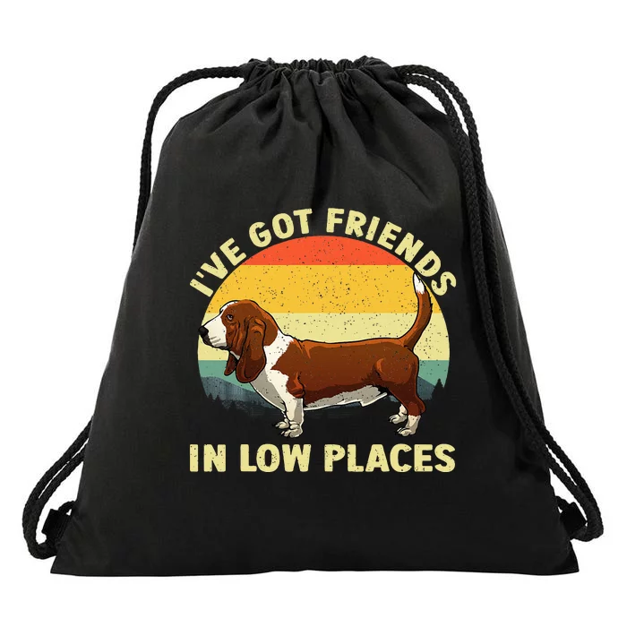 Best Basset Hound Design Basset Hound Lover Drawstring Bag