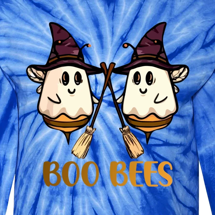 Boo Bees Halloween Gift Tie-Dye Long Sleeve Shirt