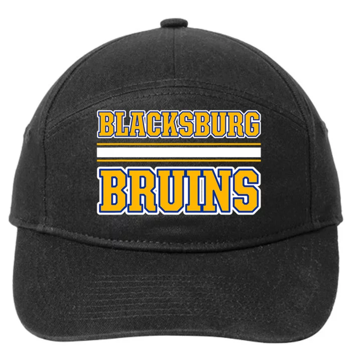 Blacksburg Bruins Horizontal Stripes 7-Panel Snapback Hat