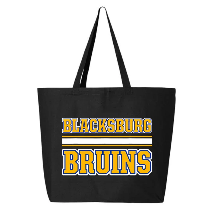 Blacksburg Bruins Horizontal Stripes 25L Jumbo Tote