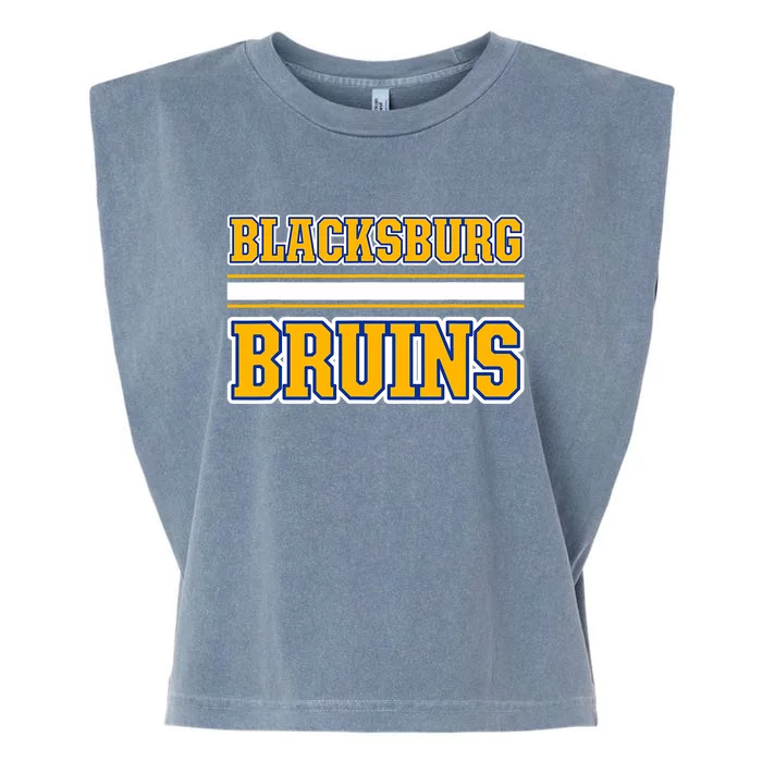 Blacksburg Bruins Horizontal Stripes Garment-Dyed Women's Muscle Tee