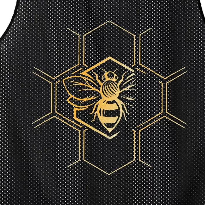 Beekeeper  Beekeeping Honeycomb Love For Bees Mesh Reversible Basketball Jersey Tank