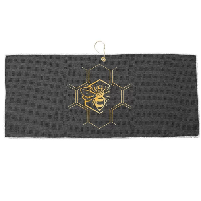 Beekeeper  Beekeeping Honeycomb Love For Bees Large Microfiber Waffle Golf Towel