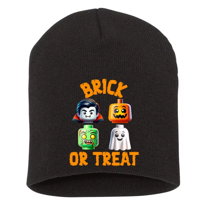 Building Bricks Halloween Costume Brick Or Treat Monsters Short Acrylic Beanie