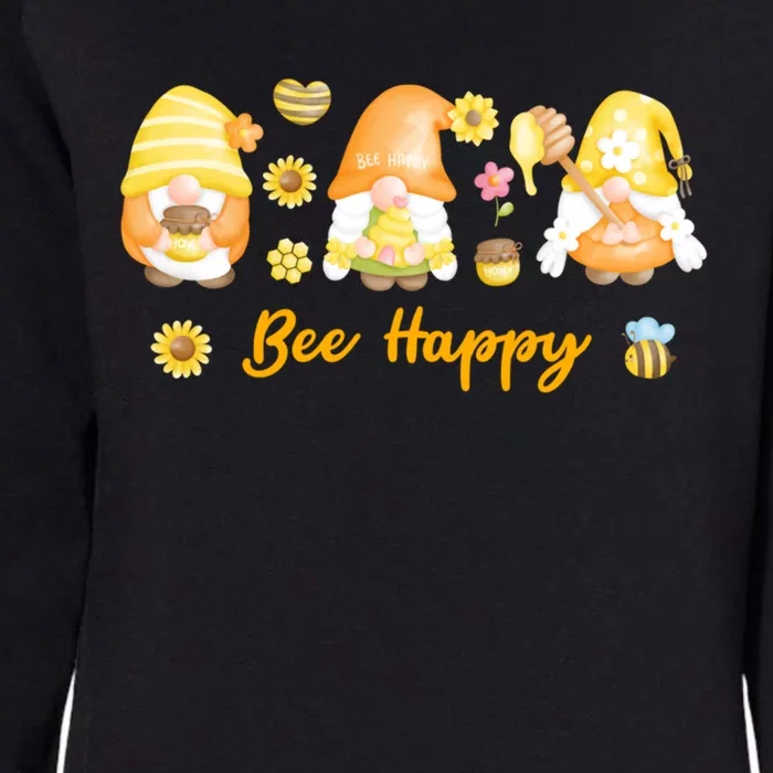 Beekeeping Bee Happy Gnomies Honey Bee Great Gift Womens California Wash Sweatshirt