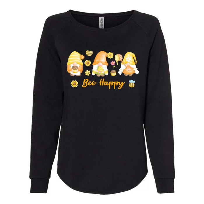 Beekeeping Bee Happy Gnomies Honey Bee Great Gift Womens California Wash Sweatshirt