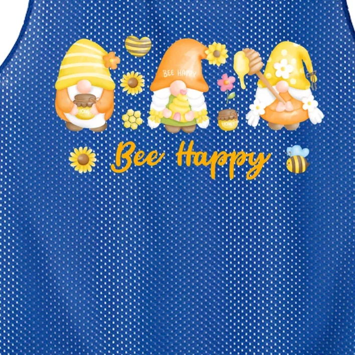 Beekeeping Bee Happy Gnomies Honey Bee Great Gift Mesh Reversible Basketball Jersey Tank