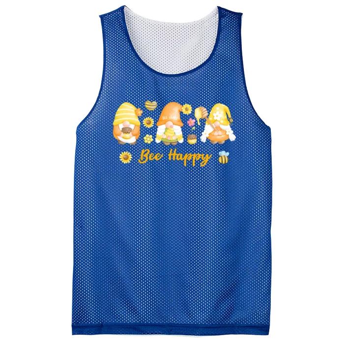 Beekeeping Bee Happy Gnomies Honey Bee Great Gift Mesh Reversible Basketball Jersey Tank