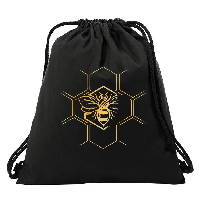 Beekeeper Beekeeping Honeycomb Love For Bees Drawstring Bag