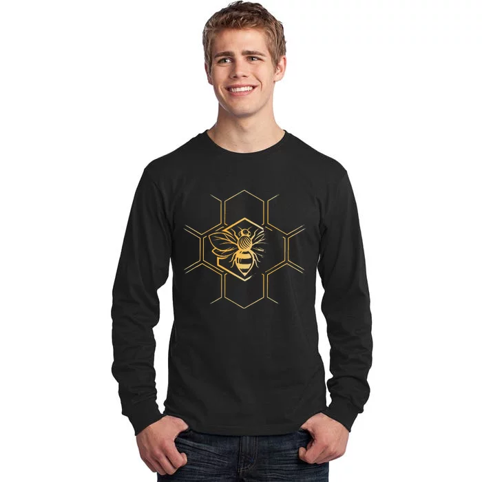 Beekeeper Beekeeping Honeycomb Love For Bees Tall Long Sleeve T-Shirt