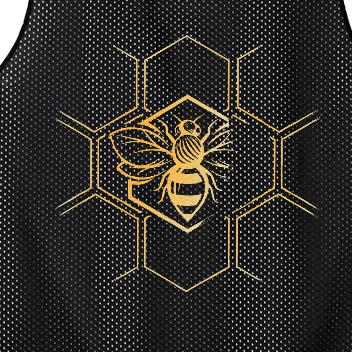 Beekeeper Beekeeping Honeycomb Love For Bees Mesh Reversible Basketball Jersey Tank