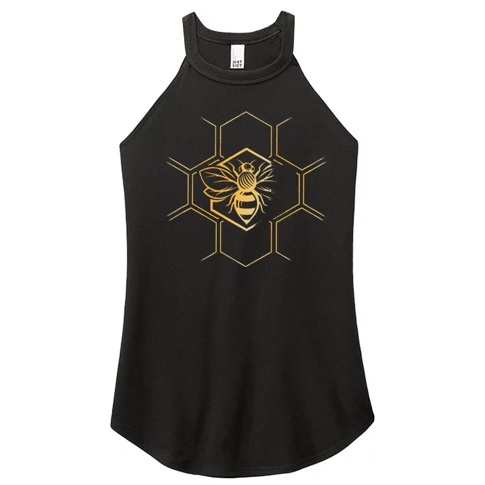 Beekeeper Beekeeping Honeycomb Love For Bees Women’s Perfect Tri Rocker Tank