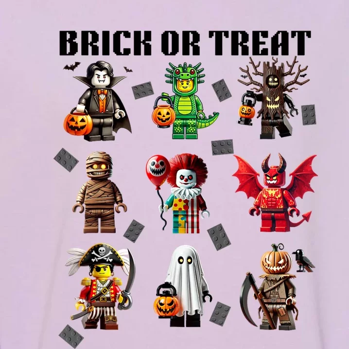 Building Bricks Halloween Brick Or Treat Costume Monsters Garment-Dyed Sweatshirt