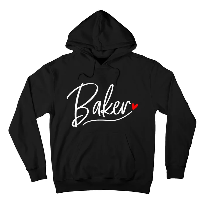 Baker Baking Heart Gift Hoodie