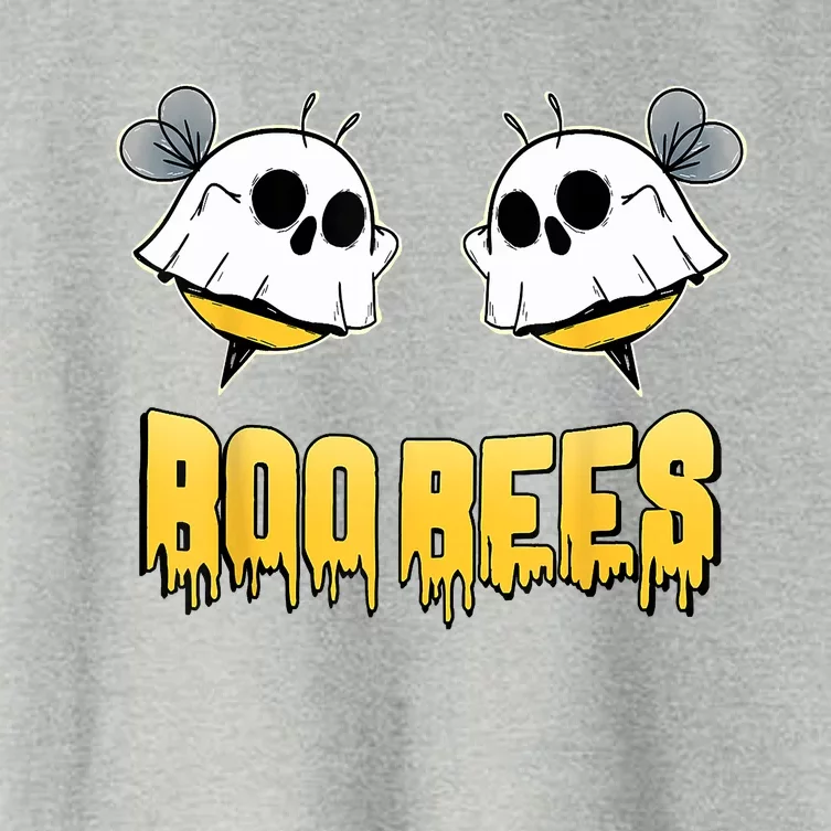 Boo Bees Halloween Funny Costume For Adult Women Bee Couple Women's Crop Top Tee