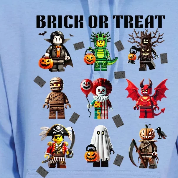 Building Bricks Halloween Brick Or Treat Costume Monsters Unisex Surf Hoodie