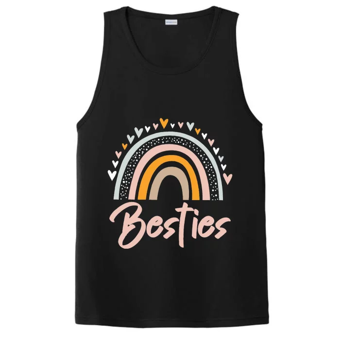 Besties BFF Heart Best Friends Bestie Performance Tank