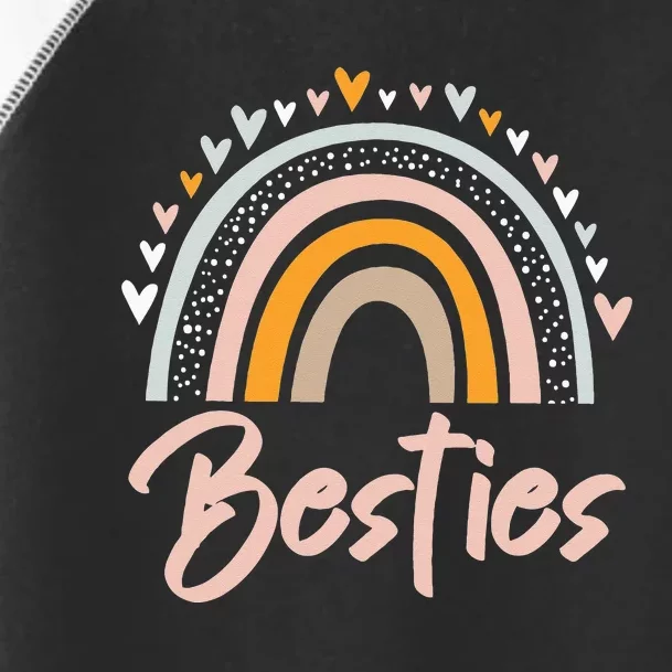 Besties BFF Heart Best Friends Bestie Toddler Fine Jersey T-Shirt