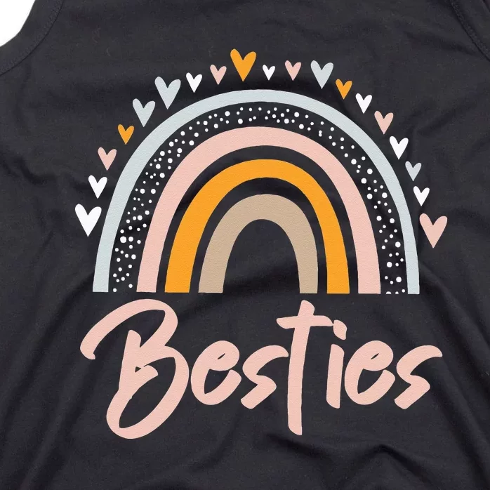 Besties BFF Heart Best Friends Bestie Tank Top