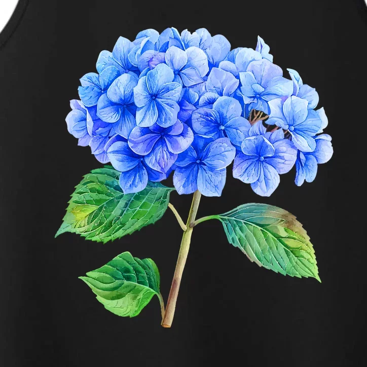 Beautiful Blue Hydrangea Flowers Performance Tank