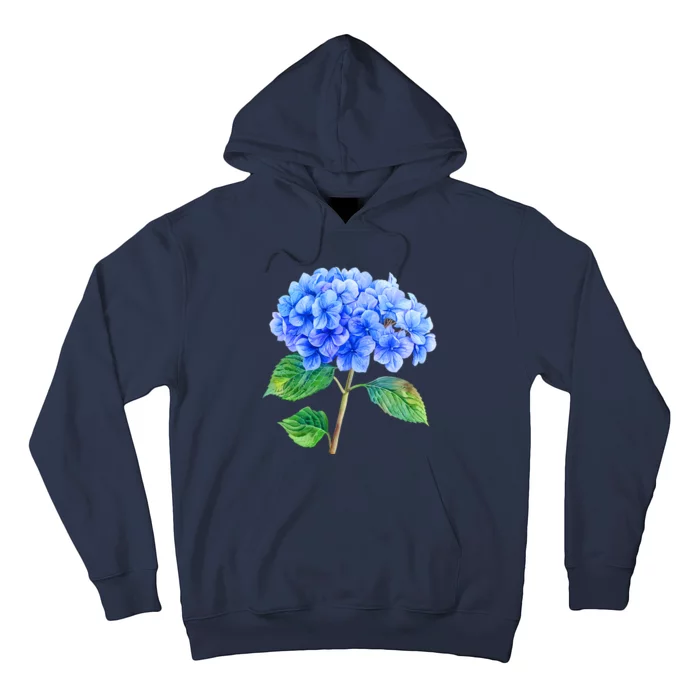 Beautiful Blue Hydrangea Flowers Hoodie