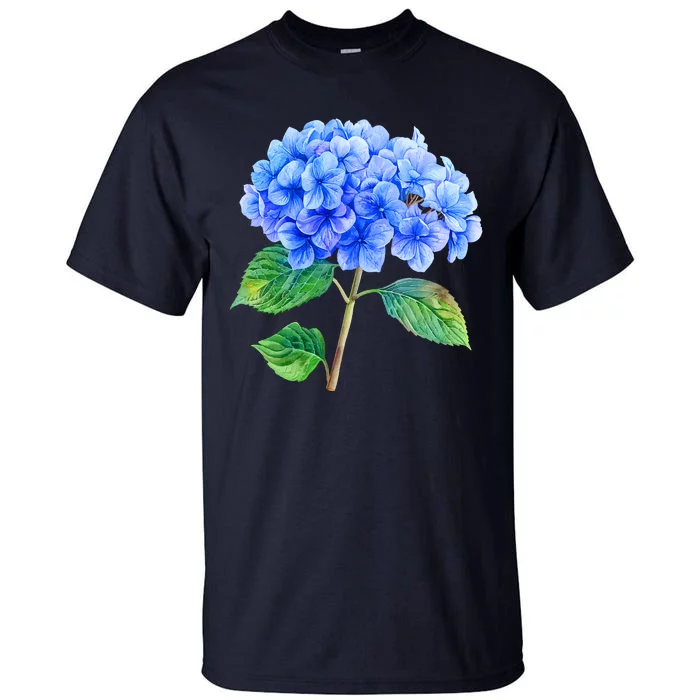 Beautiful Blue Hydrangea Flowers Tall T-Shirt