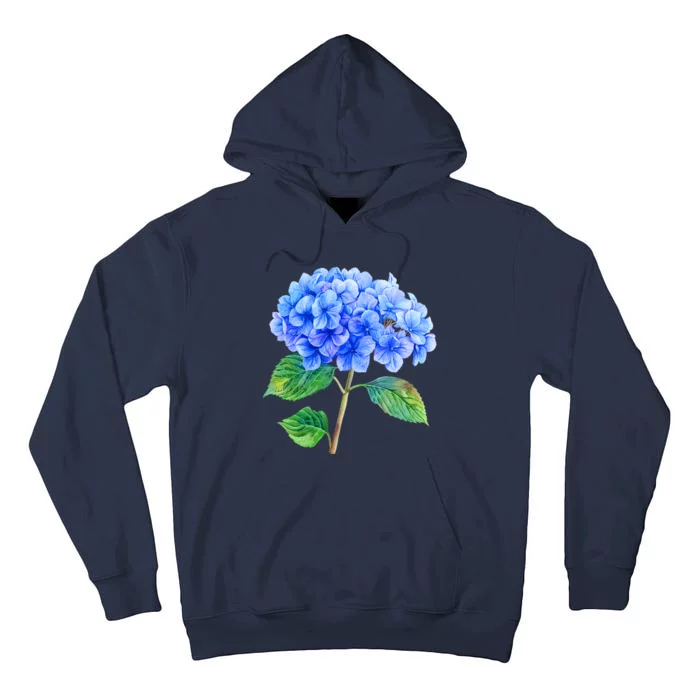 Beautiful Blue Hydrangea Flowers Tall Hoodie