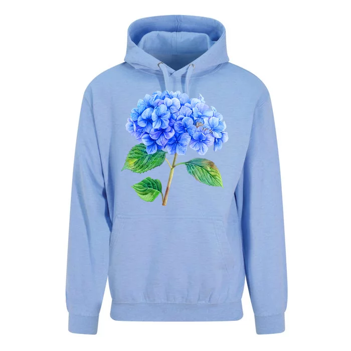 Beautiful Blue Hydrangea Flowers Unisex Surf Hoodie