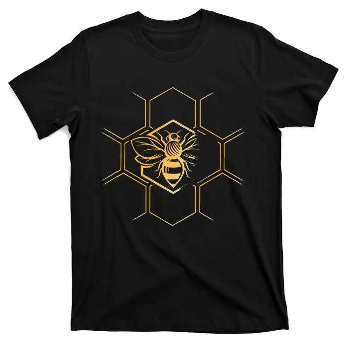 Beekeeper Beekeeping Honeycomb Love For Bees T-Shirt