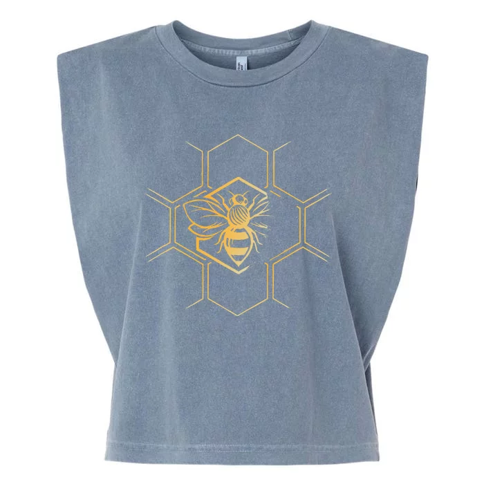 Beekeeper Beekeeping Honeycomb Love For Bees Garment-Dyed Women's Muscle Tee