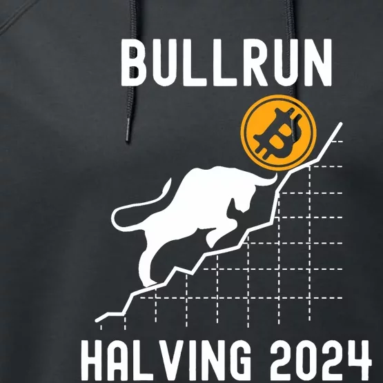 Bullrun Bitcoin Halving 2024 I Was Part Of It Performance Fleece Hoodie