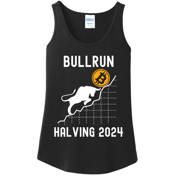 Bullrun Bitcoin Halving 2024 I Was Part Of It Ladies Essential Tank