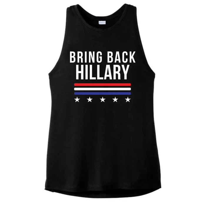 Bring Back Hillary Clinton Election 2024 President Hillary For President 2024 Ladies Tri-Blend Wicking Tank