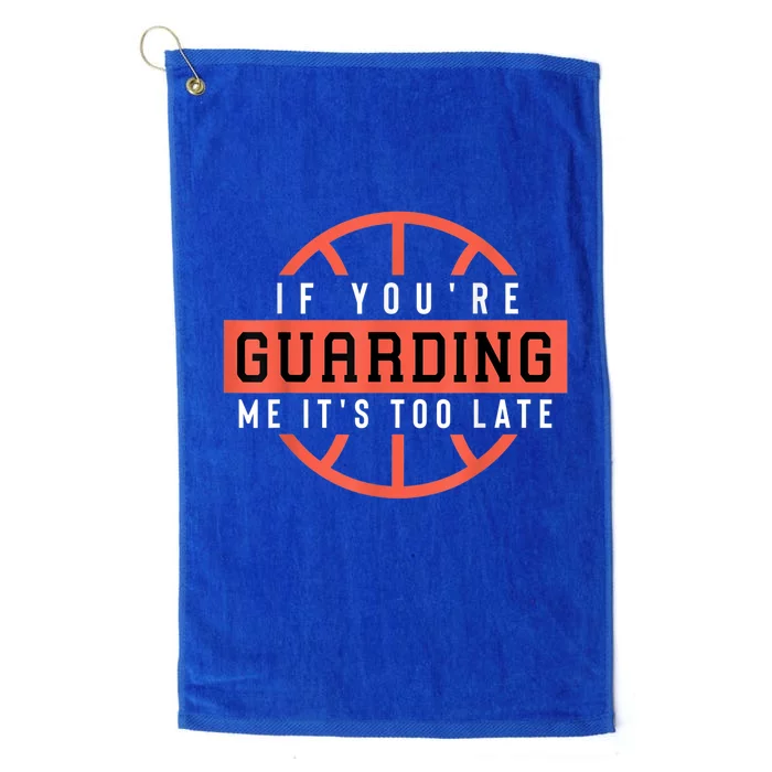 Basketball Ballin Hoops Gift For Basketballer Basketball Players Platinum Collection Golf Towel