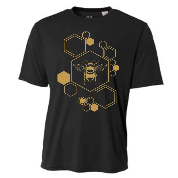 Bee Beekeeping Honeycomb Honey Beekeeper Bee Cooling Performance Crew T-Shirt