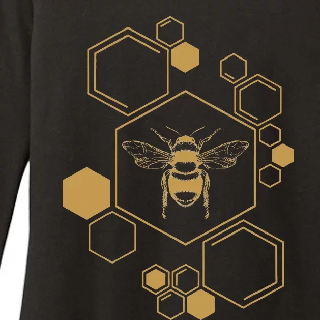 Bee Beekeeping Honeycomb Honey Beekeeper Bee Womens CVC Long Sleeve Shirt